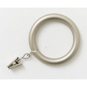 WEST ELM Oversized 2" Round Metal Curtain Rings (Set Of 7) - Brushed Nickel
